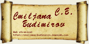 Cmiljana Budimirov vizit kartica